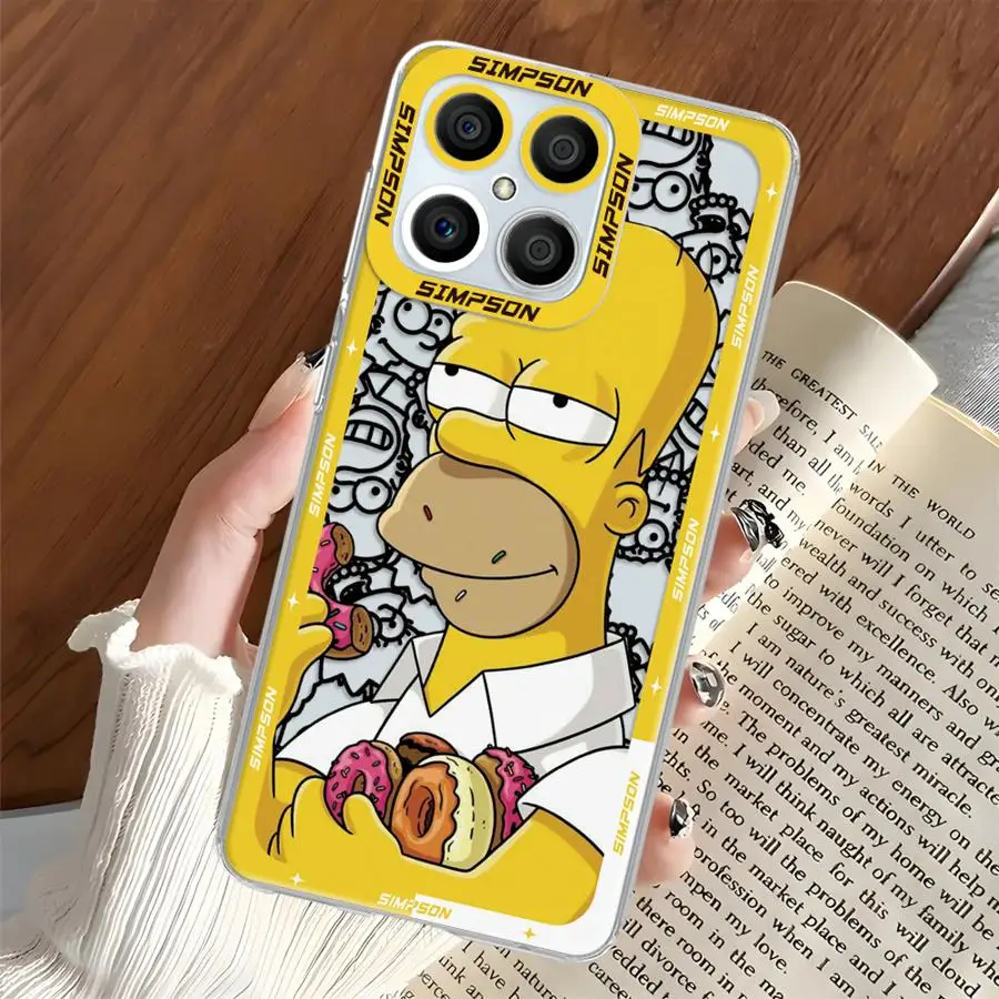 حافظة هاتف شفافة ناعمة لهاتف Honor X9b X7b X9a X8b Y9 Prime 2019 90 Lite Simpson Dad #5