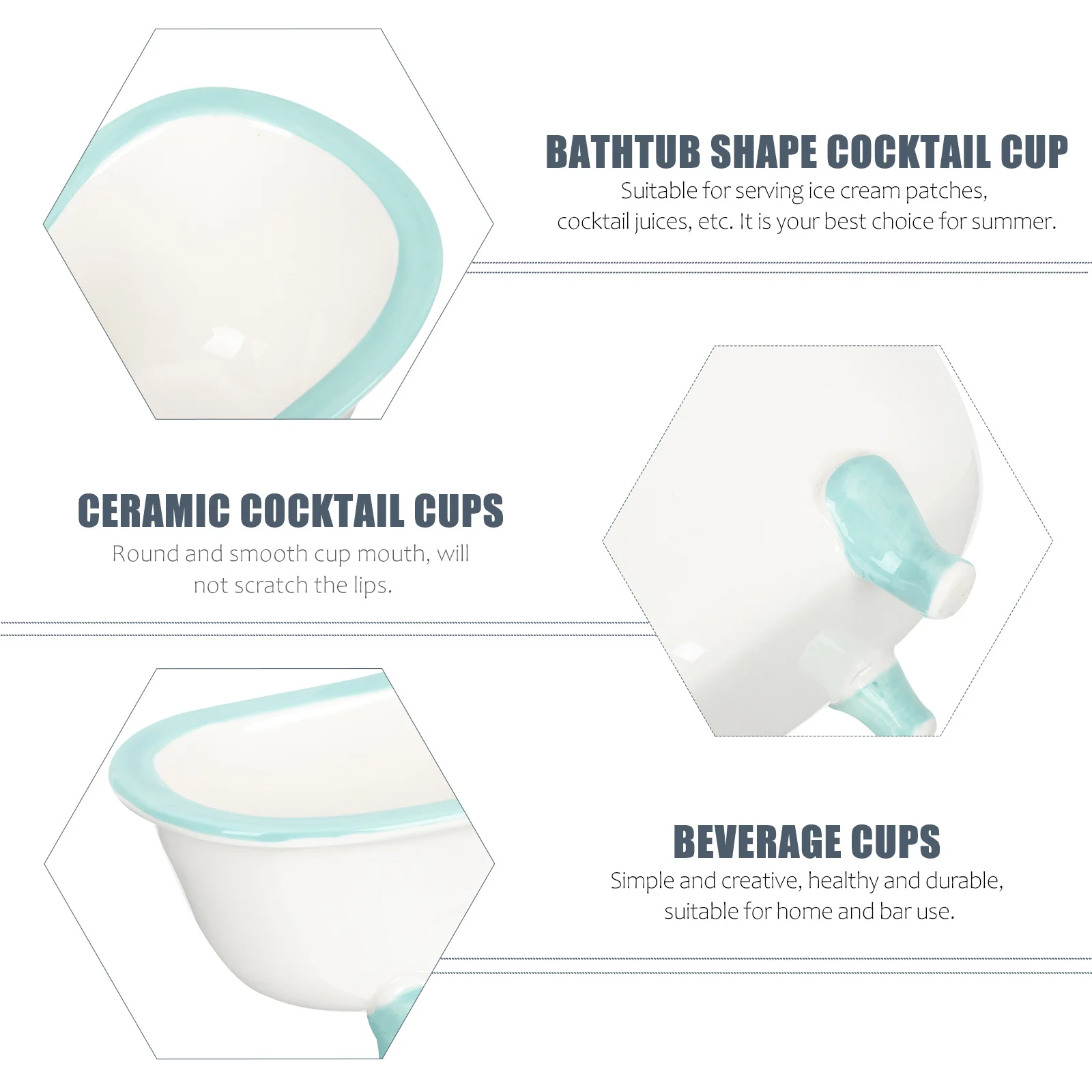 

Ceramic Household Ice Cream Dessert Bowl Multi-Function Pudding Bowl Adorable Fruit Container for Snacks and Salads