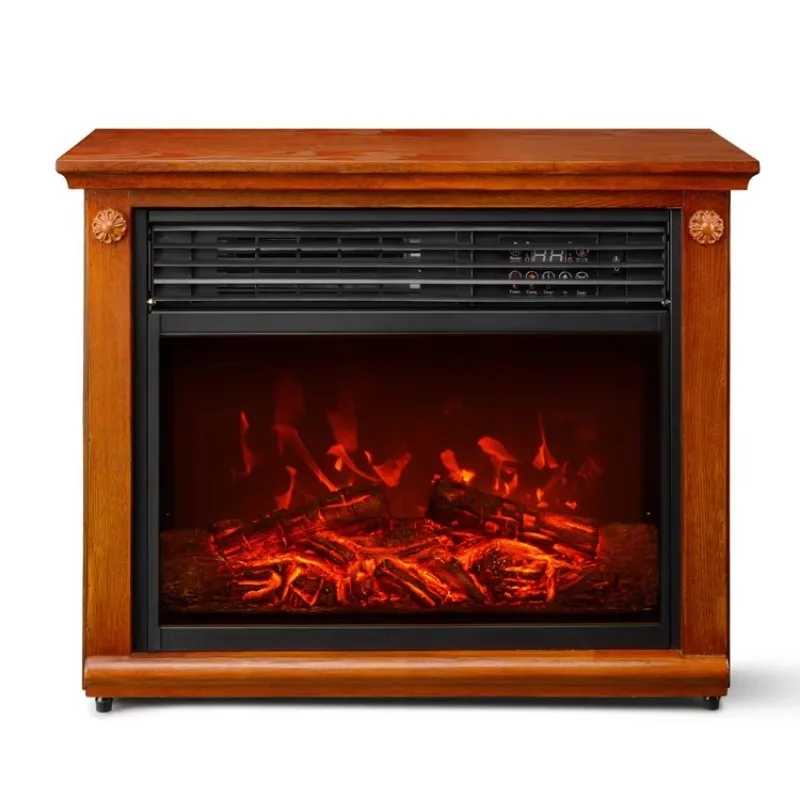 Portable Electric Fireplace With Mantel