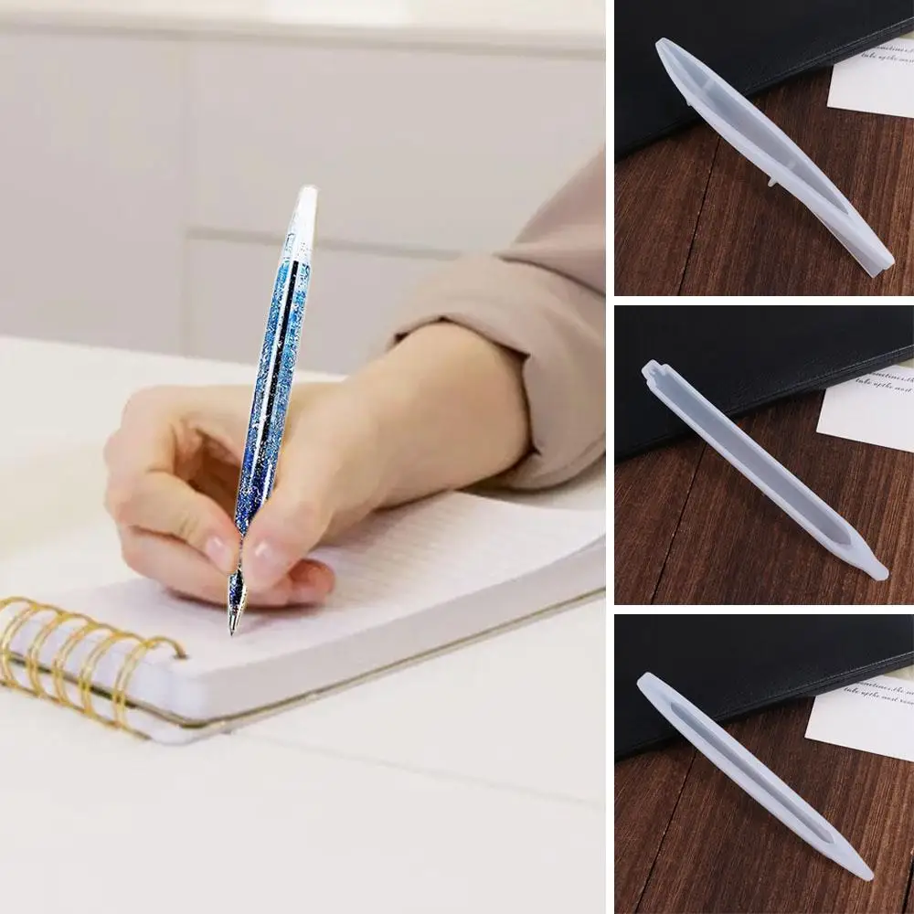 Epoxy Resin Pen Silicone Mould Transparent Pen Making DIY Ballpoint Pen Mold Handmade INS Style DIY Craft Gifts Making Tools
