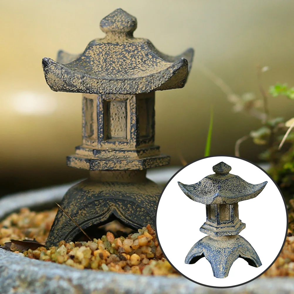 

Micro Landscape Statue Pagodas Decor Garden Adornments Small Decors Toy Room House