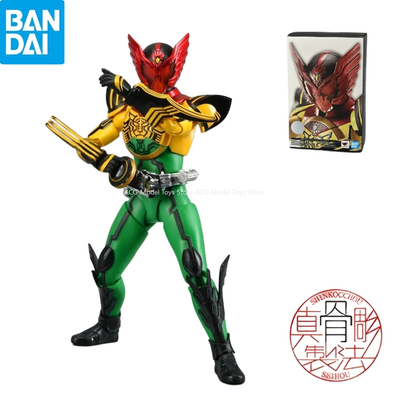 In Stock 100% Original Bandai  SHF Tokusatsu Kamen Rider OOO Super TaToBa Combo Action Figure Toys Collection Model Gift