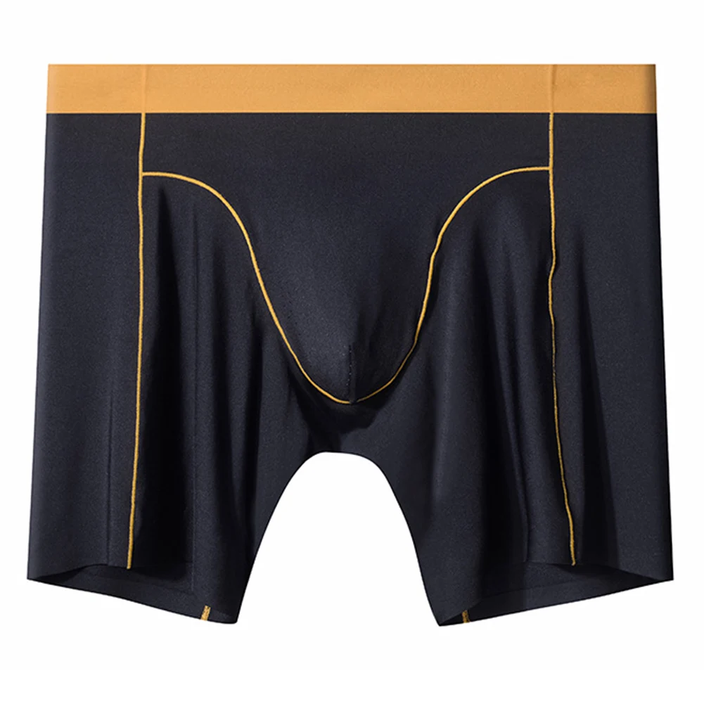 New Men Sexy Swimsuit Plus Size Bulge Pouch Trunk Ice Silk Sport Underpant Underwear Sexy Erotic Panties Slip Hombre