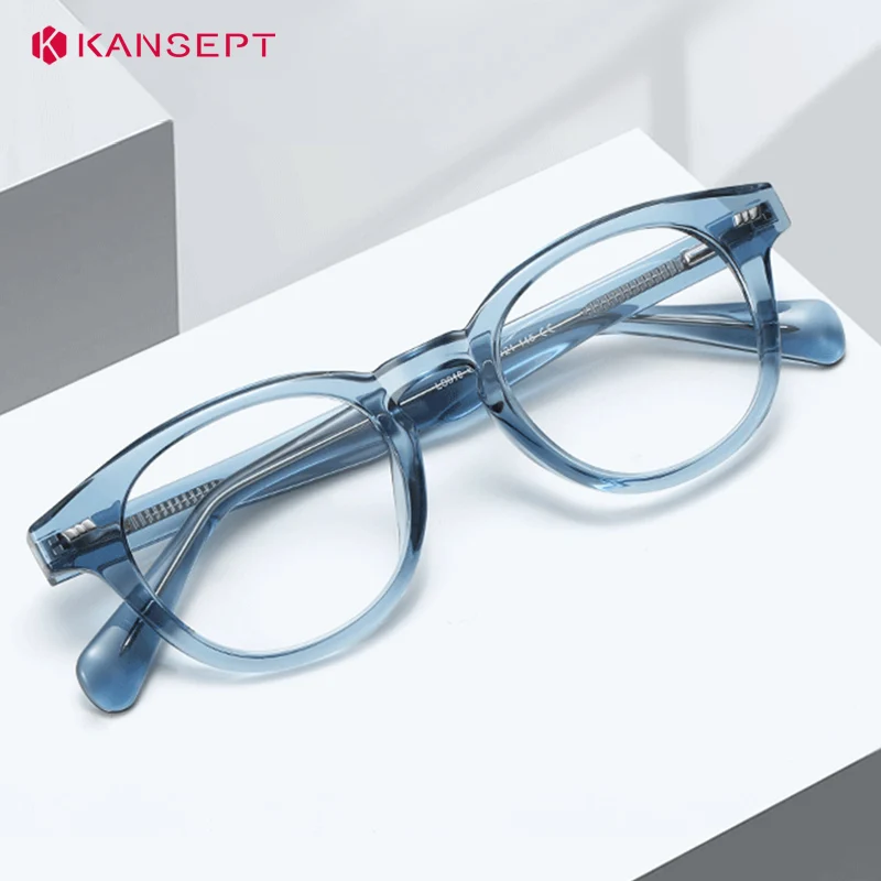 KANSEPT Plus Reading Glasses for Man 2024 Prescription Transparent Eyepieces Lunette Pour Femme Original Graduated Lenses Women