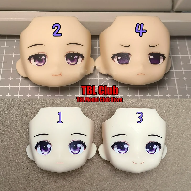 

Gsc Doll Replace Face OB11 Head Split Accessory 1/12 Scale Lycoris Recoil / Inoue Takina LC3023 For 6-inch Action Figure Soldier