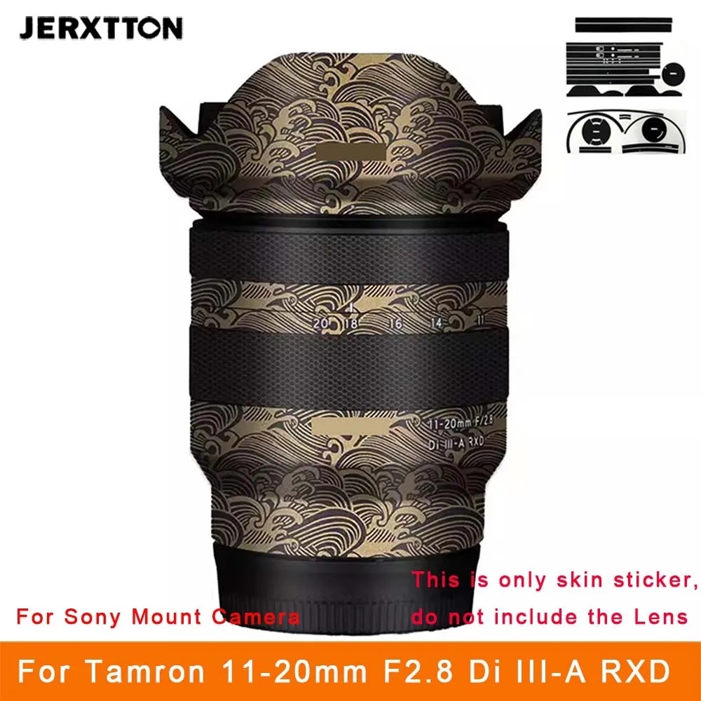 Vinilo Adhesivo Protector para Lente de Cámara 11-20mm F2.8, Compatible con Tamron 11-20mm F2.8 Di III-A RXD para Montura Sony