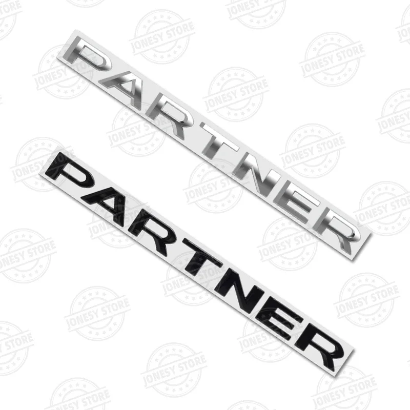 Auto Metal For PARTNER Logo MK3 Caravans Camper Van GT Line 3D Badge Lettering Decals Trunk Sticker Car Styling