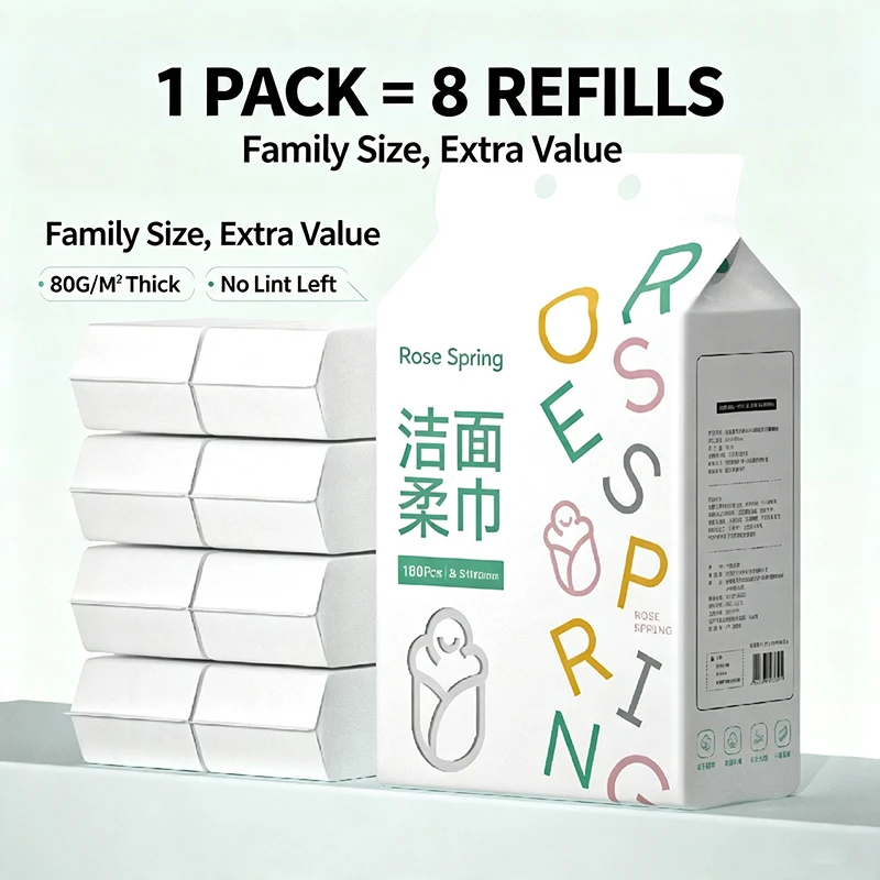 New Hanging Face Wash Towel Disposable Extra-Large and Thickened Face Cleansing Towel Extractable Household Face Wipes