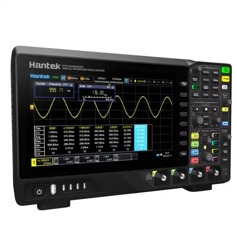 

Hantek DPO7504E 500MHz Digital Phosphor Oscilloscope 4-channel Oscilloscope 2GSa/s