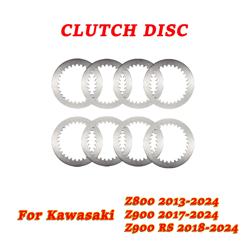 

For Kawasaki Z800 Z900 Z900RS Z 800 900 900RS RS 2013-2024 Motorcycle Accessories Clutch Friction Steel Plates Kit