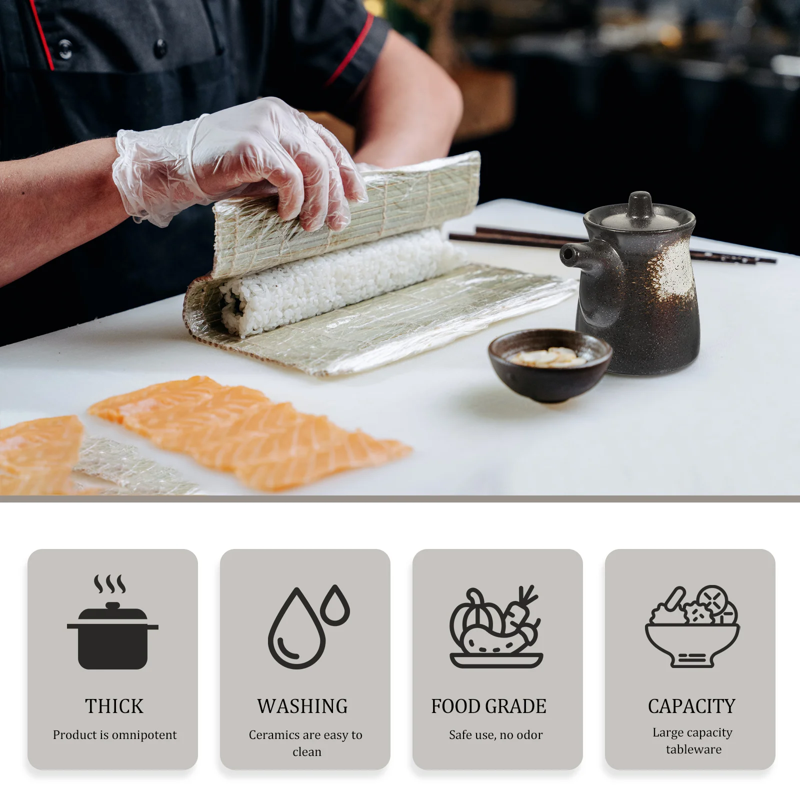 

Japanese Style Ceramic Condiment Pot Soy Sauce Container Vinegar Oil Dispenser Kitchen Spice Jar Household Sushi Sauce Storage