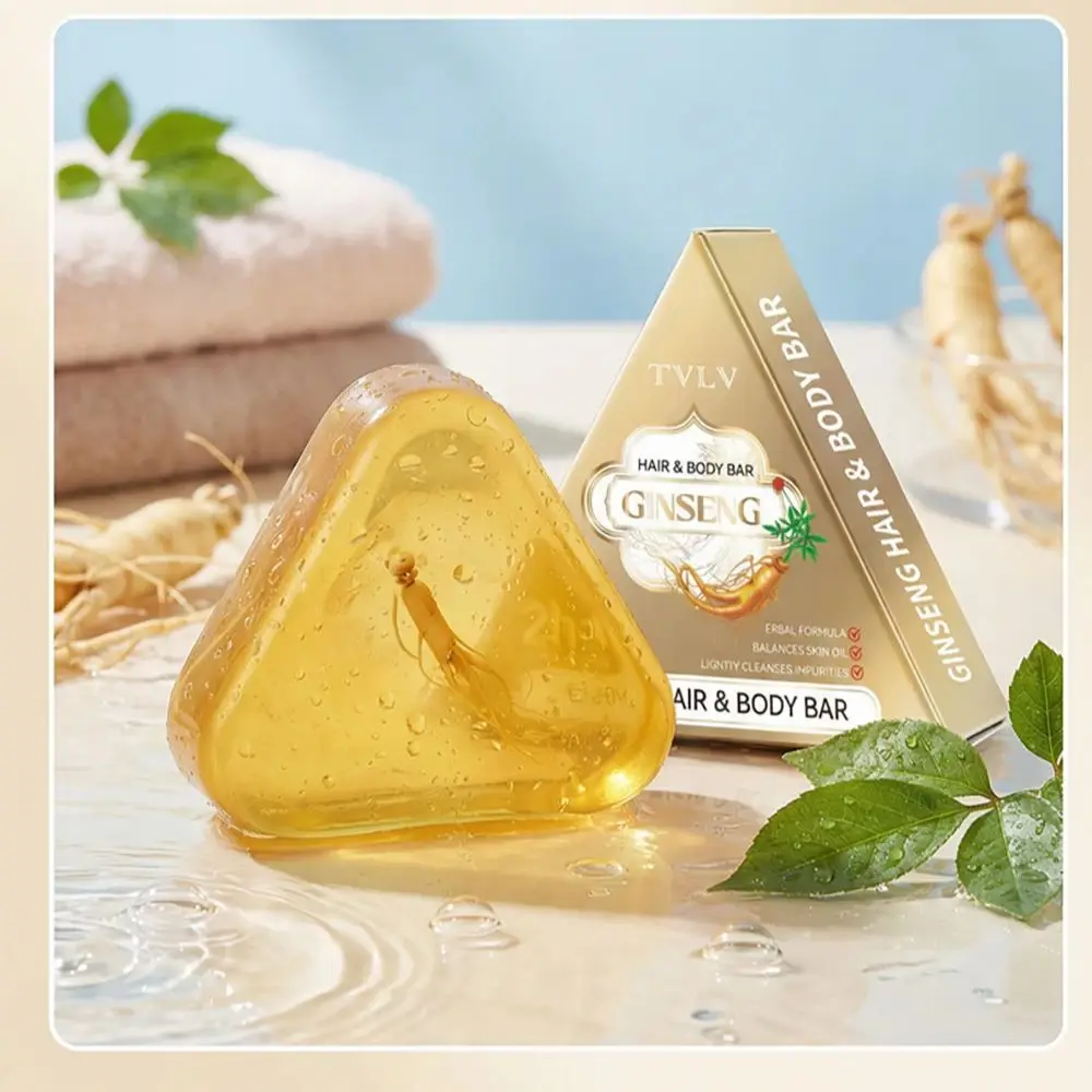 

Strawberry Body Care Bath Soap Ginseng Hair Care Soap Refreshing Oil Control Bubble Handmade Organic Fruit Soap Shower Gel