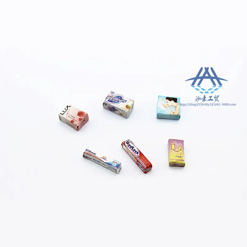 1:12 Miniatuur Zeep Tandpasta Poppenhuis Accessoires Microscopische Scène Fotografie Props Creatieve Poppenhuis Decoratie Model