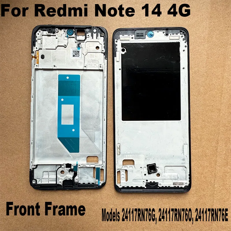 For Xiaomi Redmi Note 14 4G Middle Frame Front LCD Frame Bezel Plate Housing Replacement 24117RN76G 24117RN76O 24117RN76E image 6