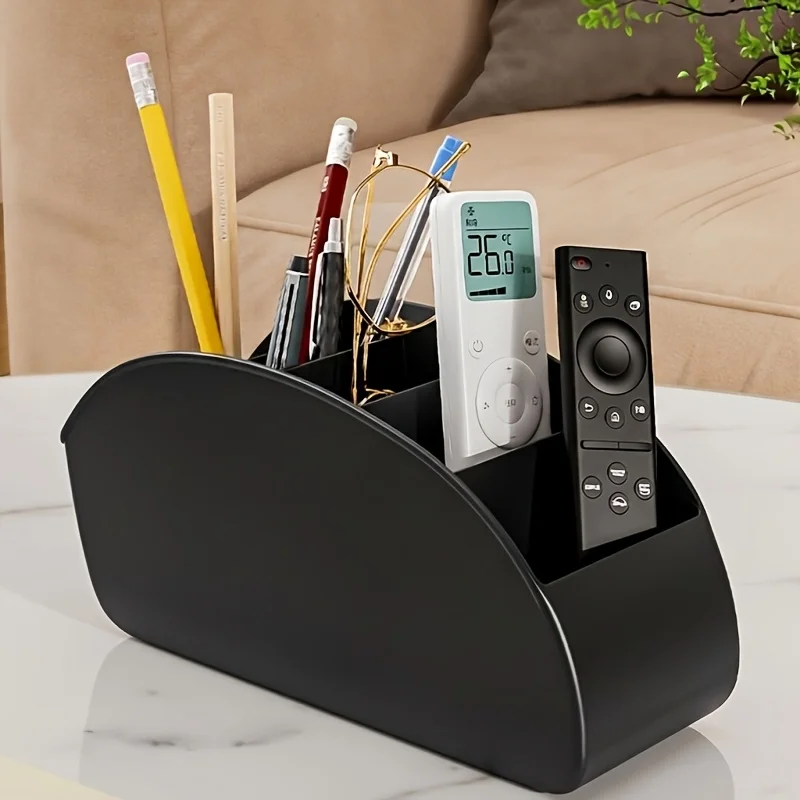 Multifunctional Desk Remote Holder, Compact Rack for Household Remote Devices Arrangement