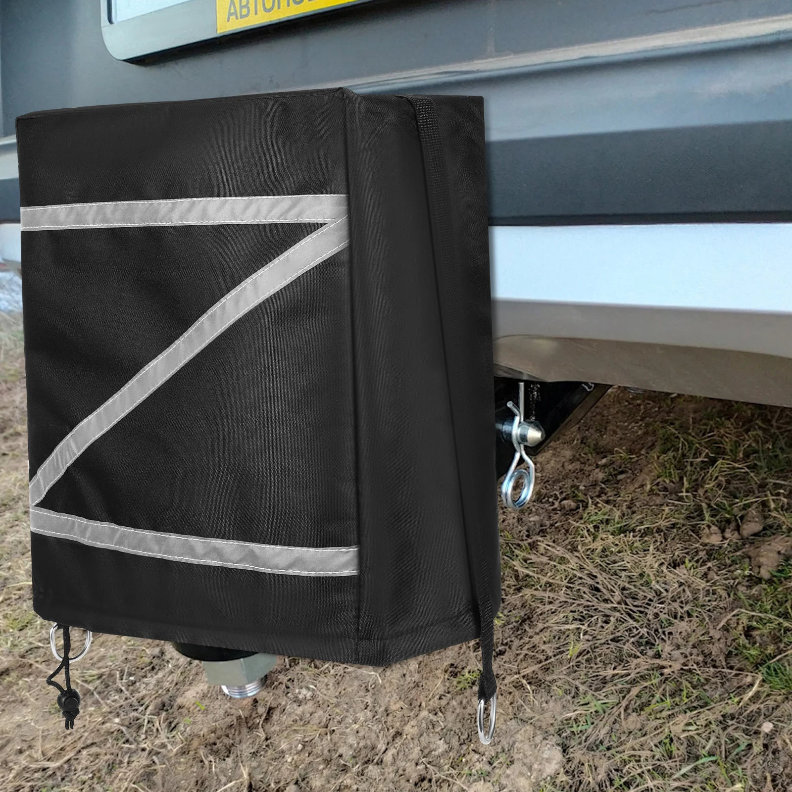 

Outdoor Waterproof Cover For Rv Trailer Jack Oxford Fabric Protective Cover Electric Tongue Winch Camper Accessories