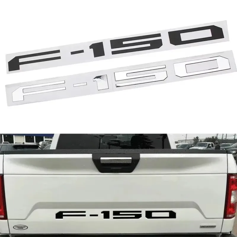 

Decorative Car Sticker Suitable for Ford F150 pickup truck logo Raptor F-150 rear trunk labeling ABS modified groove labeling