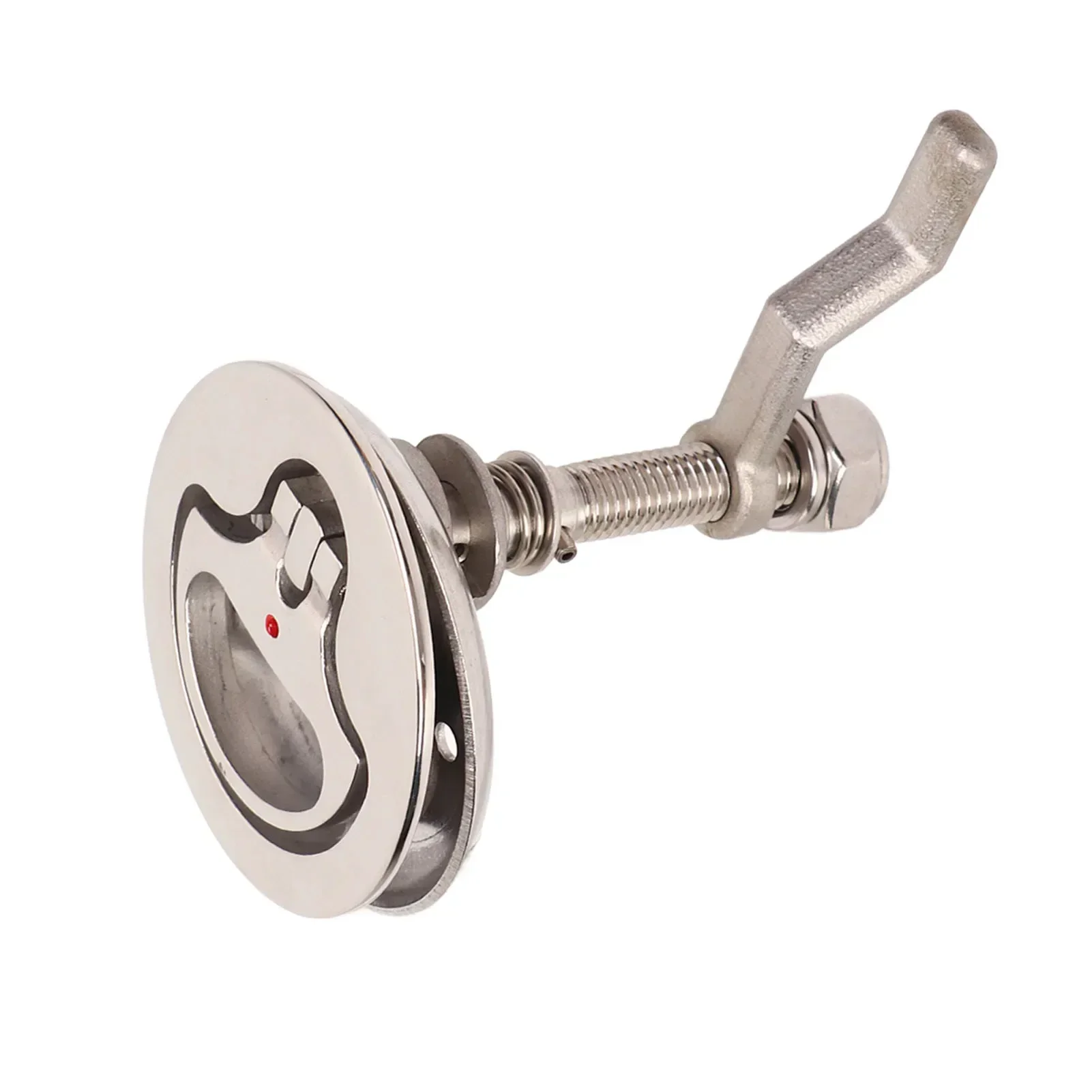 Boat Cam Door Latch Stainless Steel Adjustable Floor Buckle Handle With Back Plate For Marine Yacht