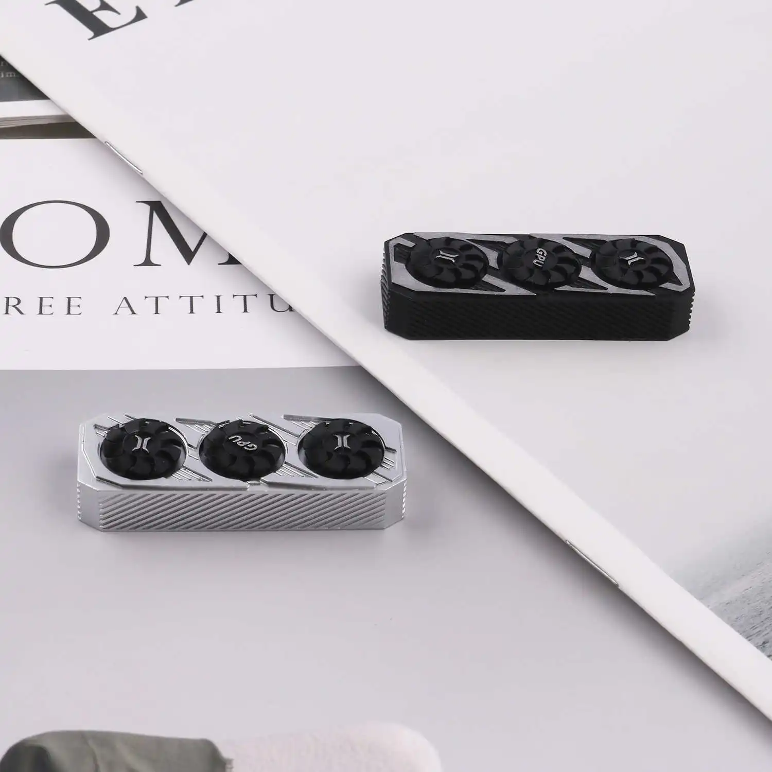 Graphics Card Keycap Right Shift 2.75u 3d Printed Resin Rotatable Fan Mechanical Keyboard Personalized Customized Crosshair