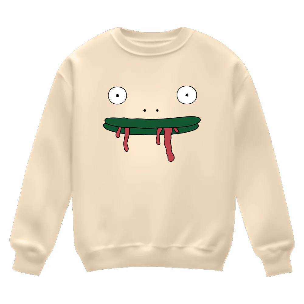 سويت شيرت Smiling Friends Merch ملابس السيد Frog Is Back بلوفرات جرافيك عصرية هدايا إبداعية للجنسين بأكمام طويلة ملابس الشارع #3