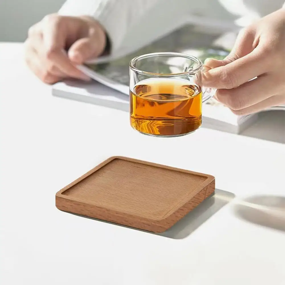 Dining Table Coaster Wooden Coaster Set for Home Decorations Coffee Cup Insulation Pad for Tea Water Cups Smooth