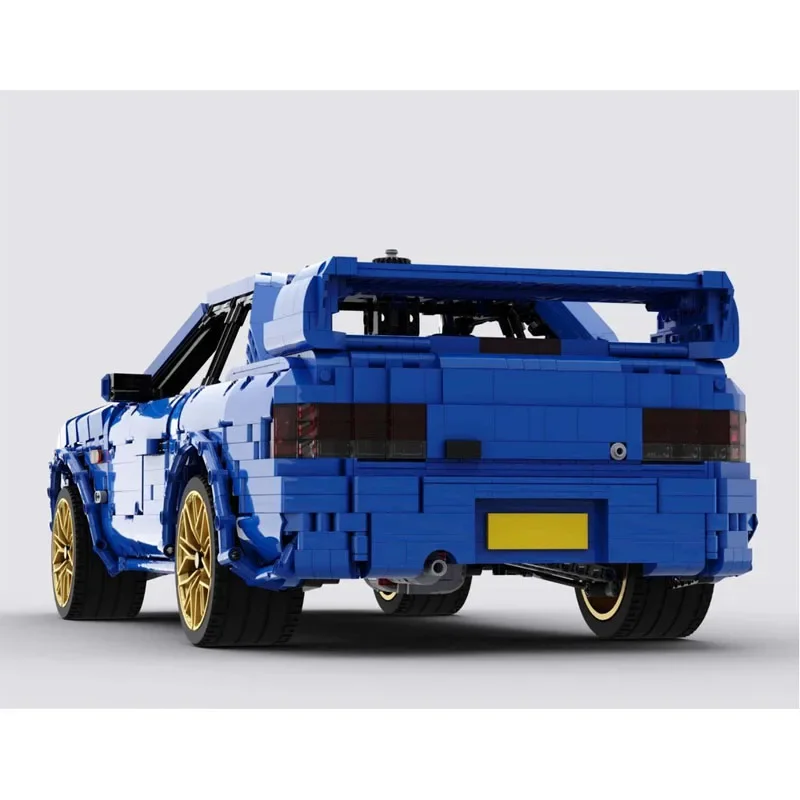 MOC-186820 Blue New 22B STiGT Supercar Building Block Model 4186 Parts MOC Creative Kids Adult Birthday Building Blocks Toy Gift