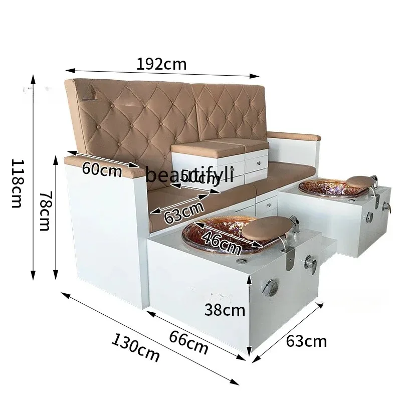 A176 YY Nail Beauty Sofa Multifunctional Pedicure Sofa Beauty Salon Foot Bath Club Foot Massage Chair