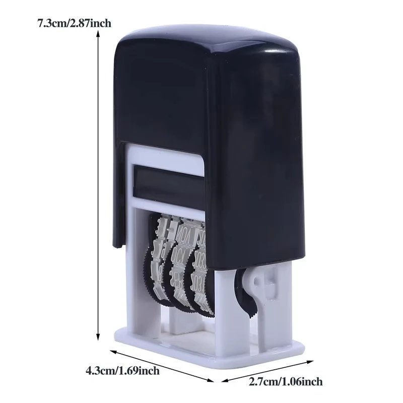 الإنجليزية سنة شهر تاريخ ختم قابلة لإعادة الاستخدام العملي DIY بها بنفسك حساب اليد تاريخ Stamps ABS قابل للتعديل اللوازم المكتبية العالمية