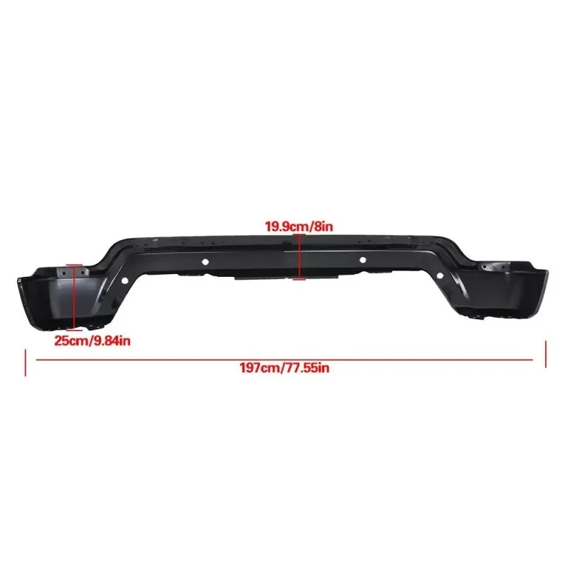 

2022-2023 Chevy Silverado 1500HD 1002895 Primed Steel Black Front Bumper Face Bar New Condition