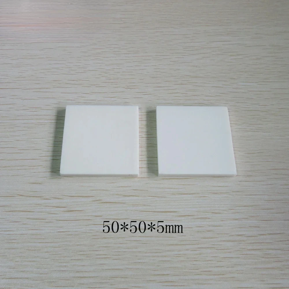 99 non-porous alumina ceramic sheet 50*50*5/10 thick corundum plate high temperature resistant ceramic substrate 100*100*10