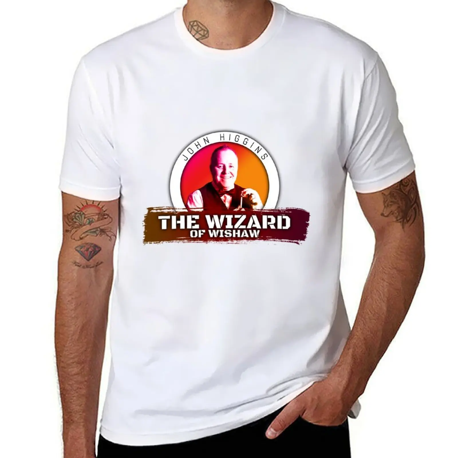 

Wishaw t-shirt black cotton - cotton The Wizard man of Snooker Higgins for shirts plain John t package T-Shirt man