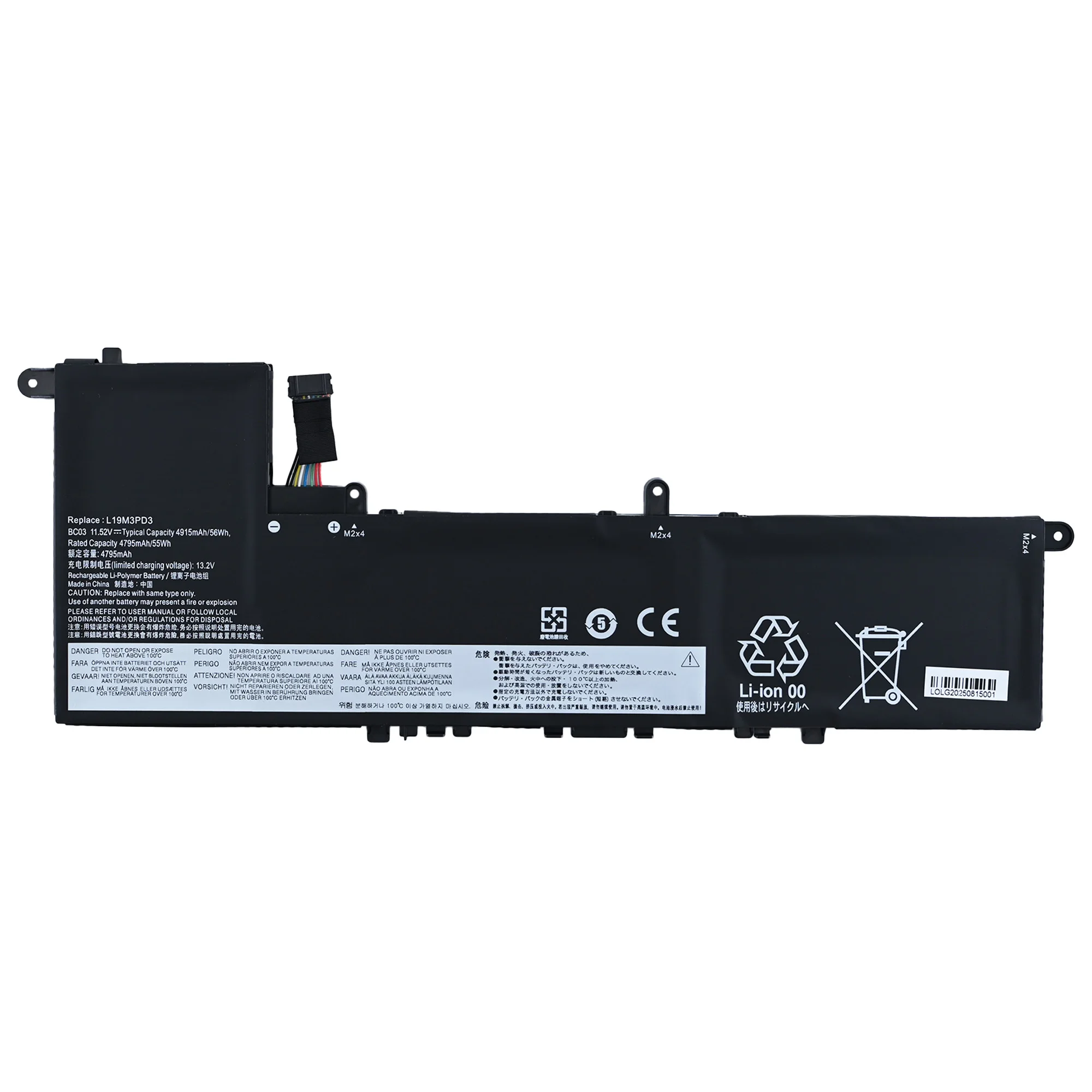 L19M3PD3 L19D3PD3 L19L3PD3 Laptop Battery For Lenovo IdeaPad S540-13API 13ARE 13IML 13ITL,Xiaoxin Pro 13 2019 2020 2021