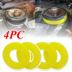 4PC Silencer Pad Rubber Bushing Dampers Universal Front Strut Tower Mount Suspension Shock-Absorbing Bearing Washer Over Bumps