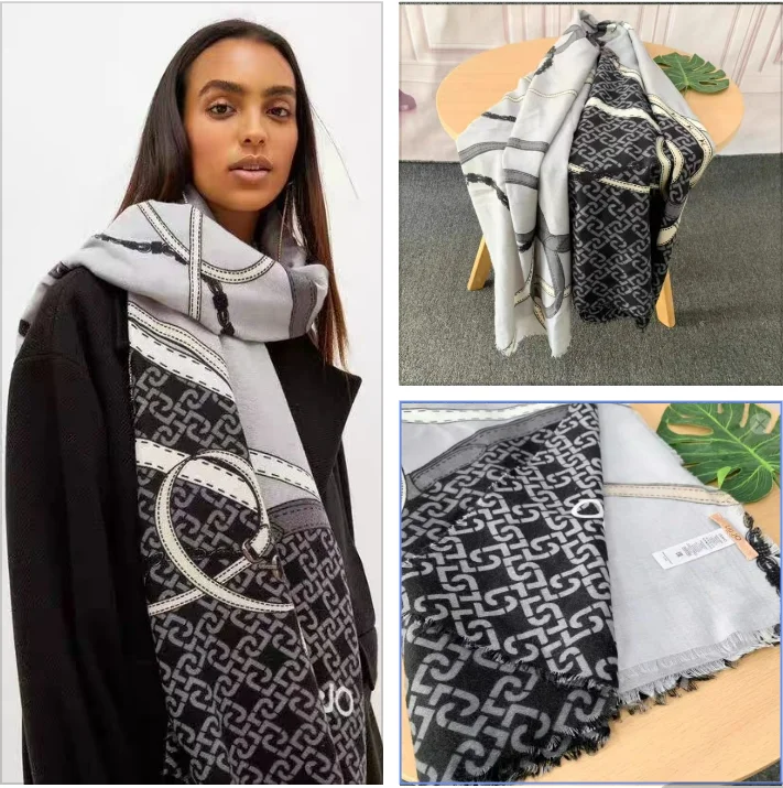 Foreign trade original single product Italy new autumn and winter warm and comfortable rectangular female shawl scarf