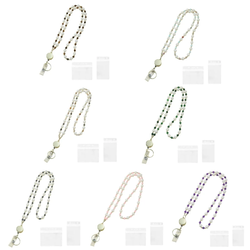 Colorful Petal Retractable Badge Reels With 360 Degree Rotation And Adjustable Elastic Cord For Workplace Cards Use H8WD