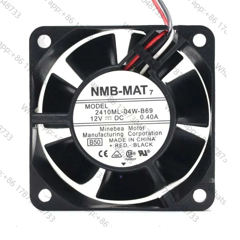 Tool PartsNew original NMB 2410ML-04W-B69/B60 6025 6CM 12V 0.40A chassis server gale volume cooling fan
