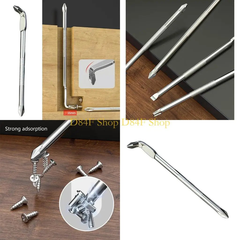 

D84F Эргономическая L -образная отвертка бит 90 градусов правой угловой магнитной отвертки