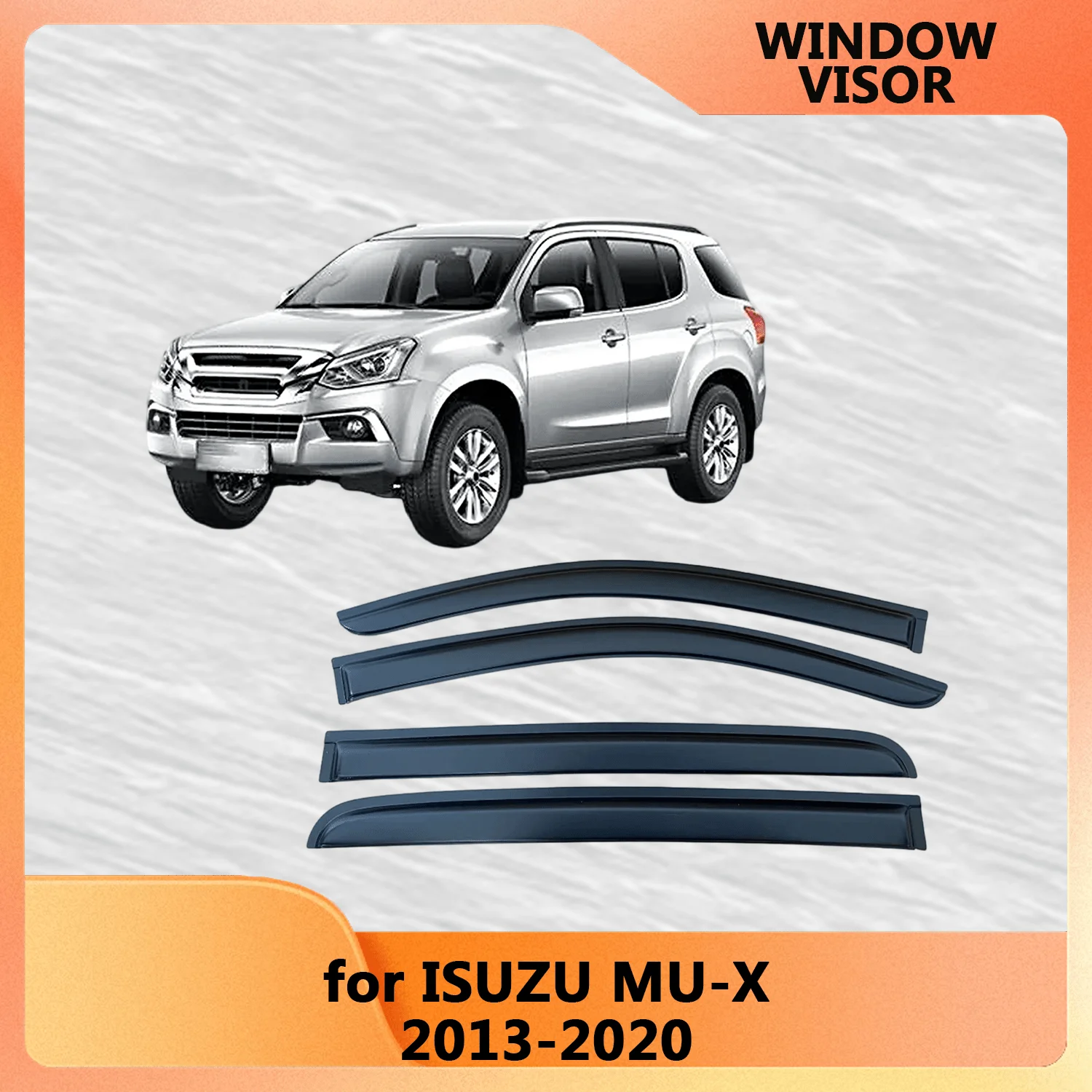 

Оконный козырек для ISUZU MU-X 2013-2020, ветровые дефлекторы, защита от дождя, дверной козырек, вентиляционные шторы, внешние детали вентилятора