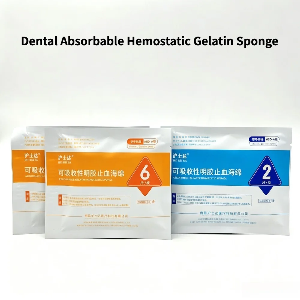 Absorbable Gelatin Hemostatic Sponge Sterile Single Use for Dental Oral Surgery Extraction Implant