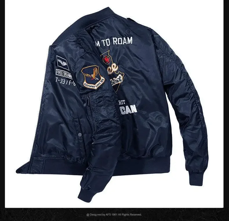 Winter Hip Hop Thick Warm Jacket Men High Quality Military Motorcycle Ma-1 Aviator Pilot Coats Male Baseball Bomber Jacket 12 Sb772f5f7145e48bf827a97c2b2f09abf8