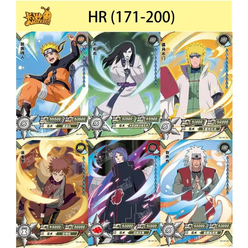 

Kayou Naruto Uchiha Itachi Anime 171-200 Hr Series Bronzing Game Collection Card Cartoon Toy Flash Card Christmas Birthday Gift