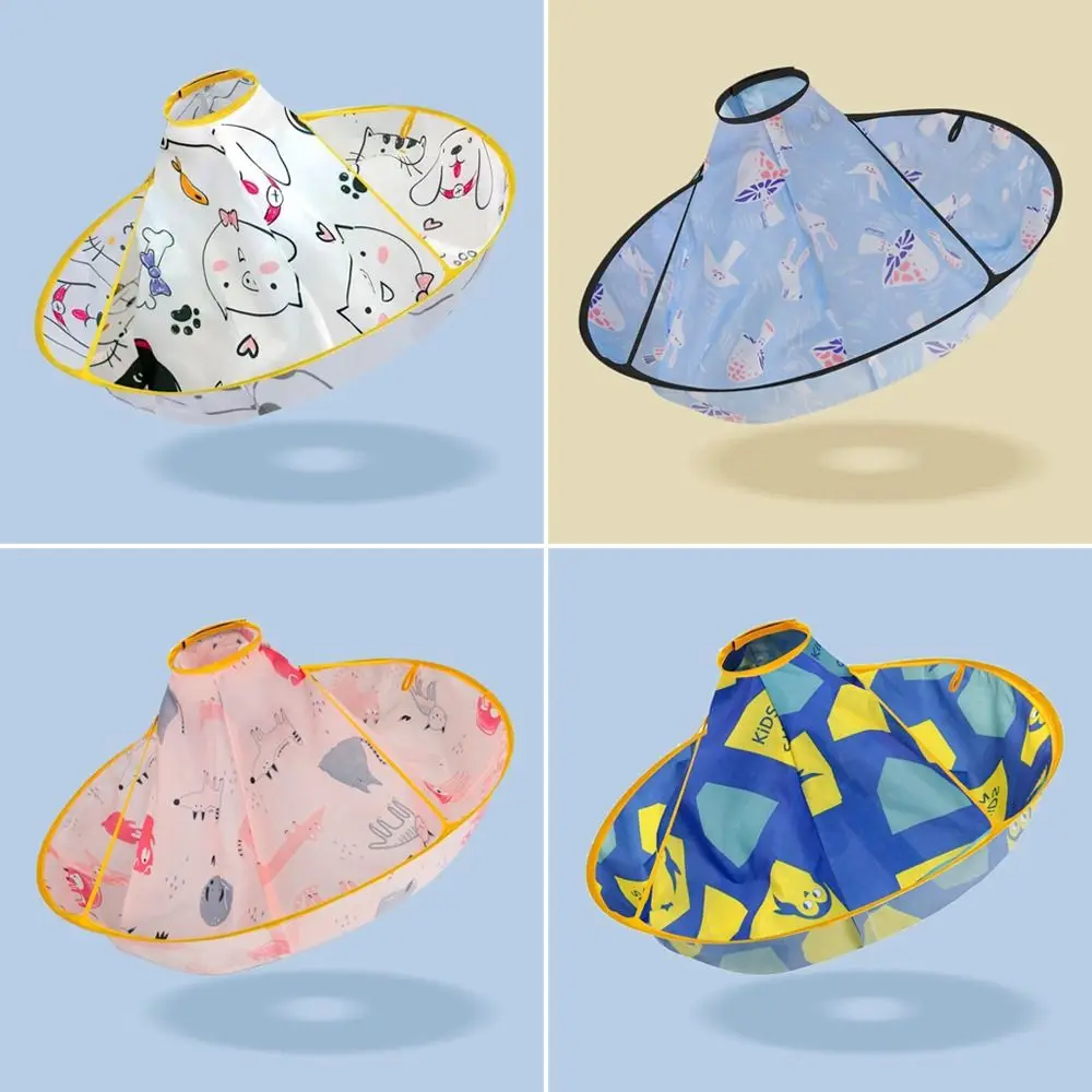 Colorful Kids Hair Cutting Cape Waterproof Cloak Umbrella Hairdresser Apron Foldable Reusable Hair Cutting Tools - view 3