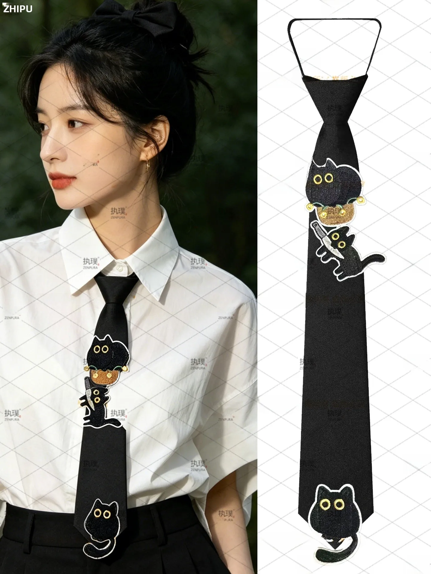 corbata-original-bla-tie-para-ninos-linda-para-actuaciones-estilo-jk-accesorio-sin-necesidad-de-atar-informal-de-tela-de-poliester-diseno-de-punta-de-flecha
