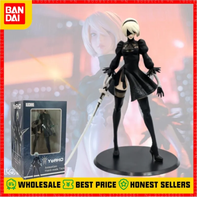 28cm NieR Automata 2B Model Action Figurine Collectible Anime Figures Figurine Statue Collectible Dolls Decoration Toys Gift