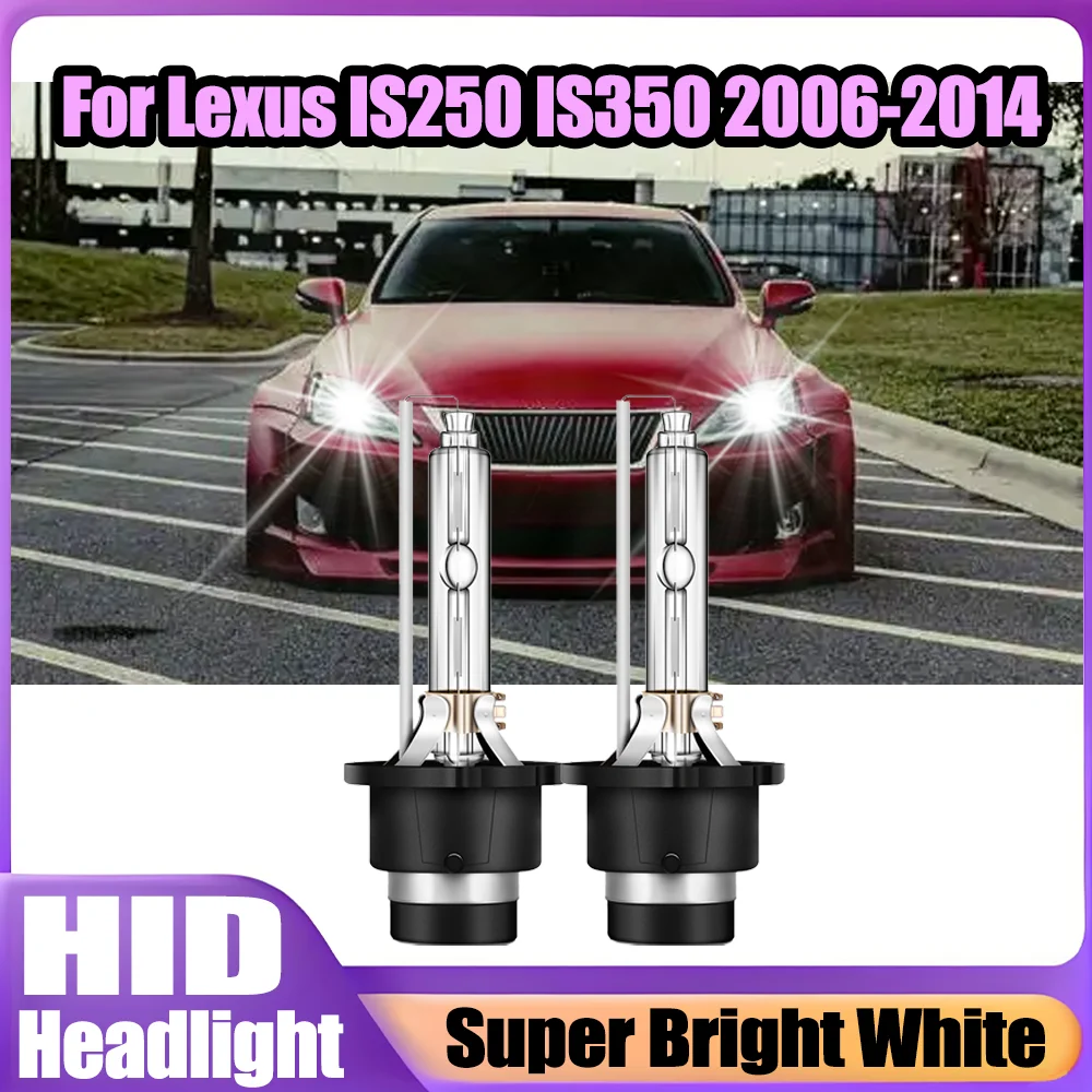 

2PCS HID Car Lights Super Bright White Plug And Play D4S Xenon Headlight 6000K 12V Xenon Lamps For Lexus IS250 IS350 2006-2014