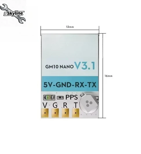 GM10 Nano V3.1 GPS Module, Mini GNSS Receiver for Drone RC Positioning