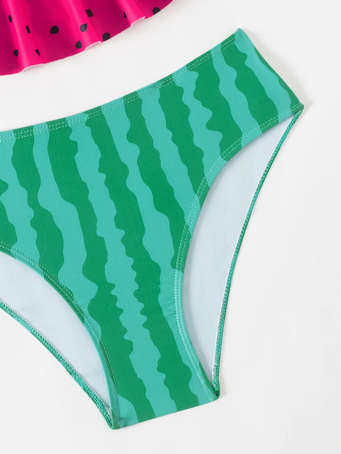 Ruffle Watermelon Print Girls Kids Swimwear Swimsuit Summer Beach Cute Girls Kids Bikini Set Outdoor Children Swimming Suit view 5