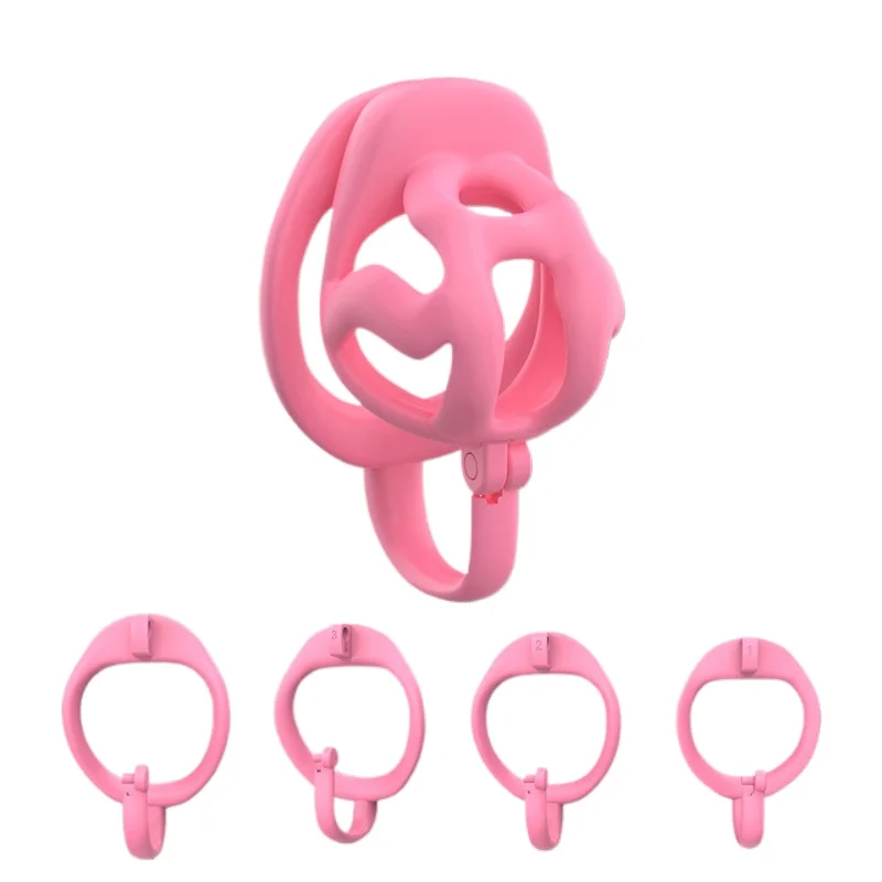 Male penis chastity cage soul stirring lock chastity cage with padlock cockscomb ring penis lock bondage slave male bondage toy