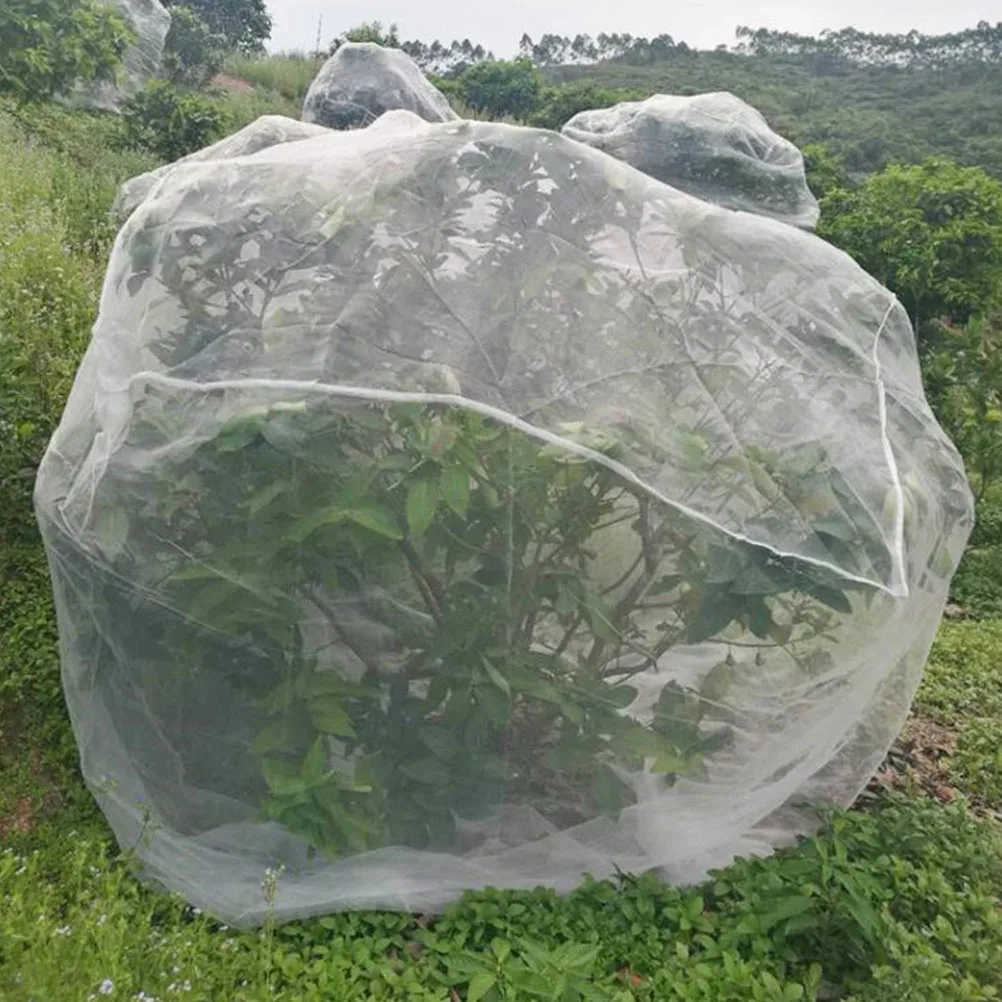 

Insect proof Mesh Bag Plants Protection Cover Lightweight Drawstring Closure Polyethylene Gardening Pest Bird Netting Easy
