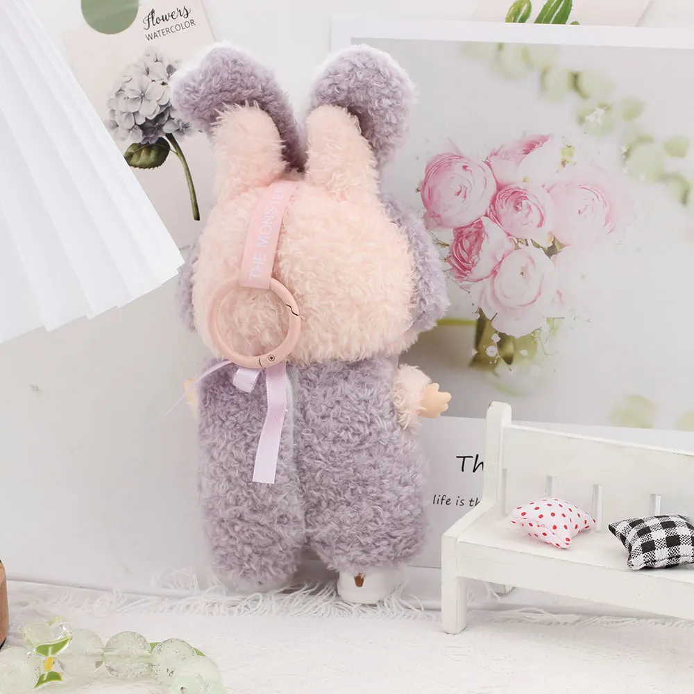 Labubu Doll Clothing Purple plush clothing   17cm Clothing Shoes Doll DIY Accessories Training Sitting Party Games Toys Gifts